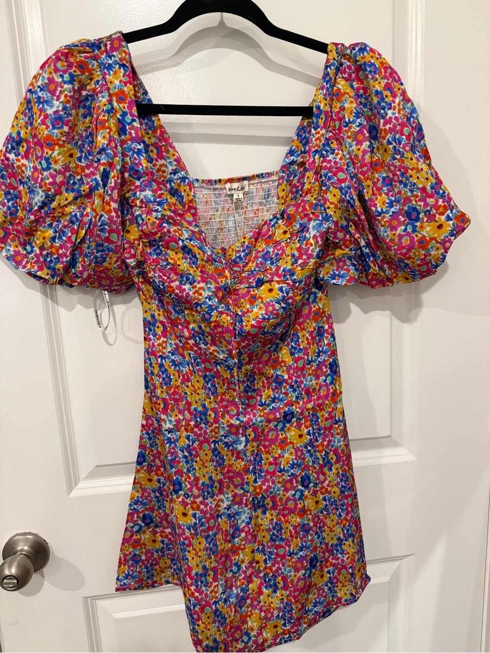 NWT LOVE AND LEMONS SASHA MINI FLORAL DRESS SIZE S - Picture 7 of 7